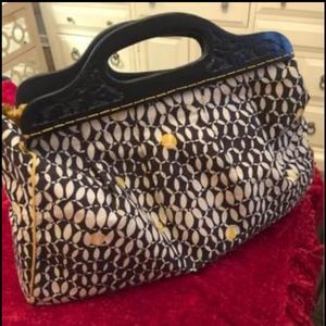 Black, Yellow and White Handbag - never used